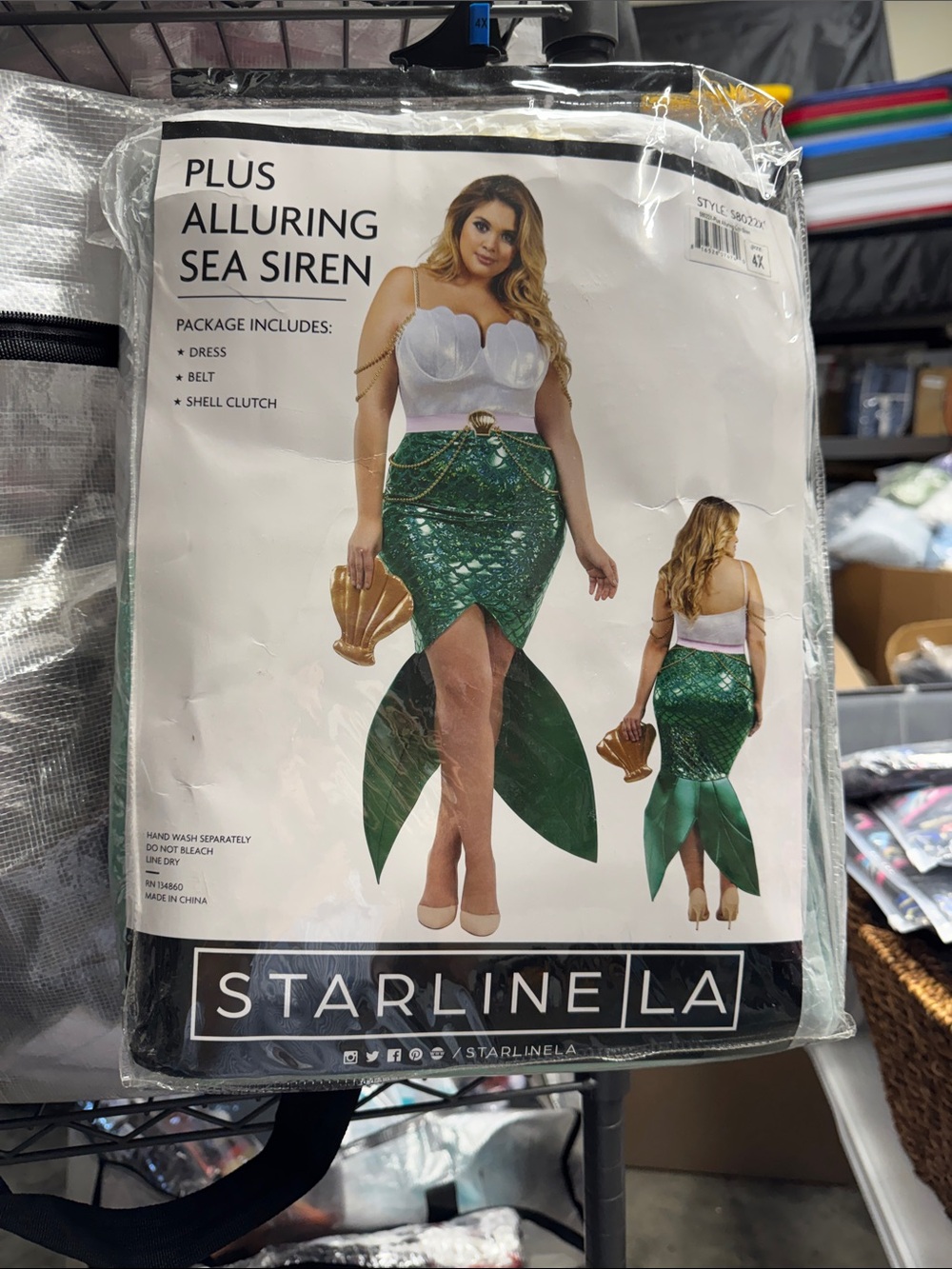 Plus Size 4 X mermaid costume - Picture 2 of 6